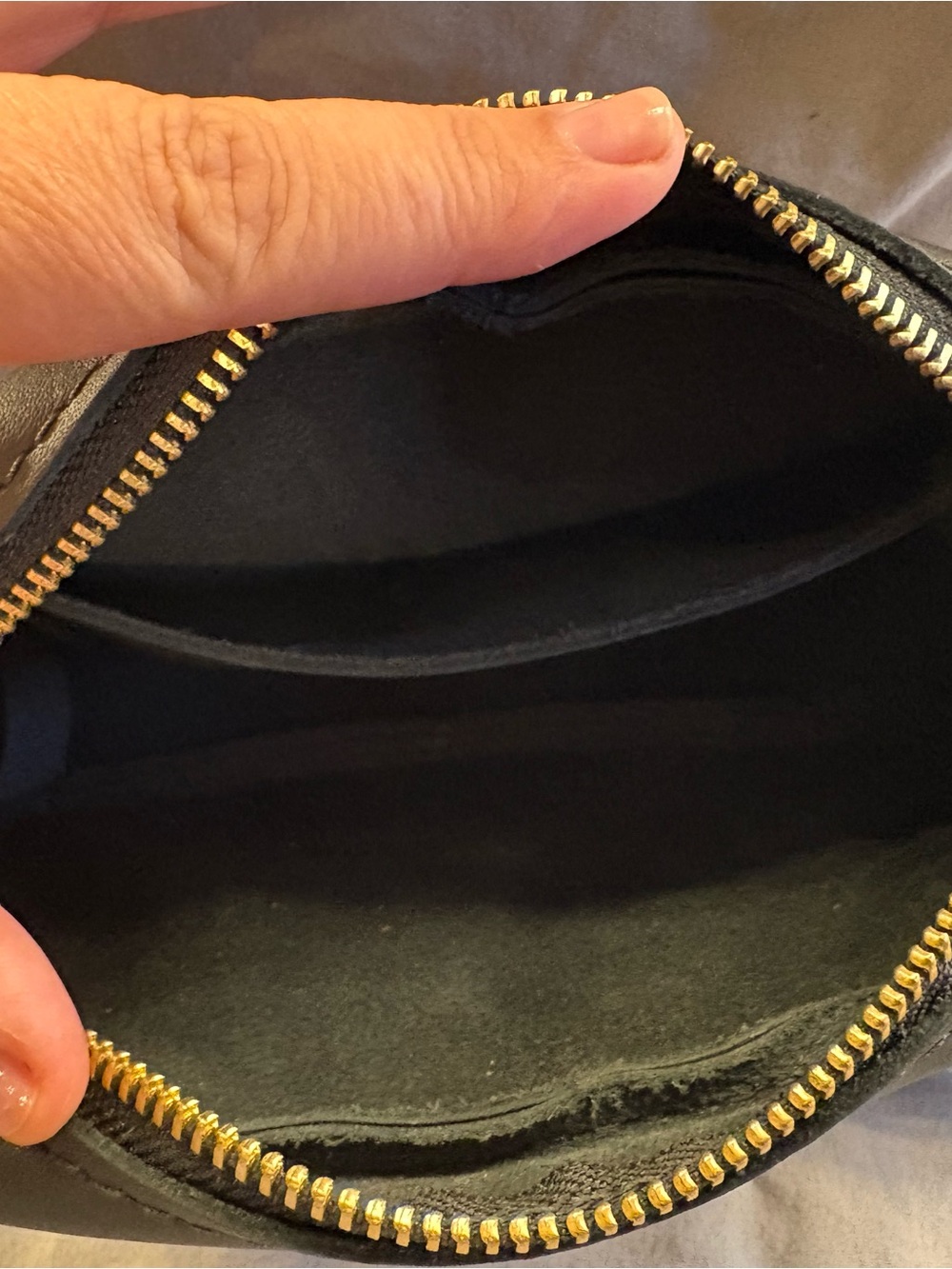 Portland Leather Matte Black Compact Crossbody - Picture 4 of 6